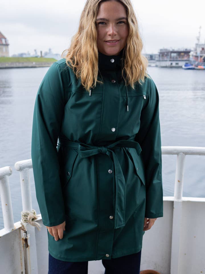 Danerainlover Raincoat Deep Forest for wholesale by Danefae København