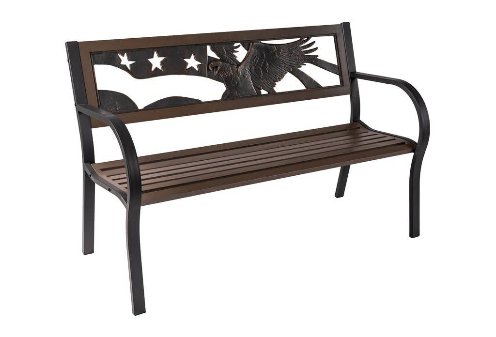 Painted Sky Designs - Wholesale Bench - Eagle Bench (2-tone steel)