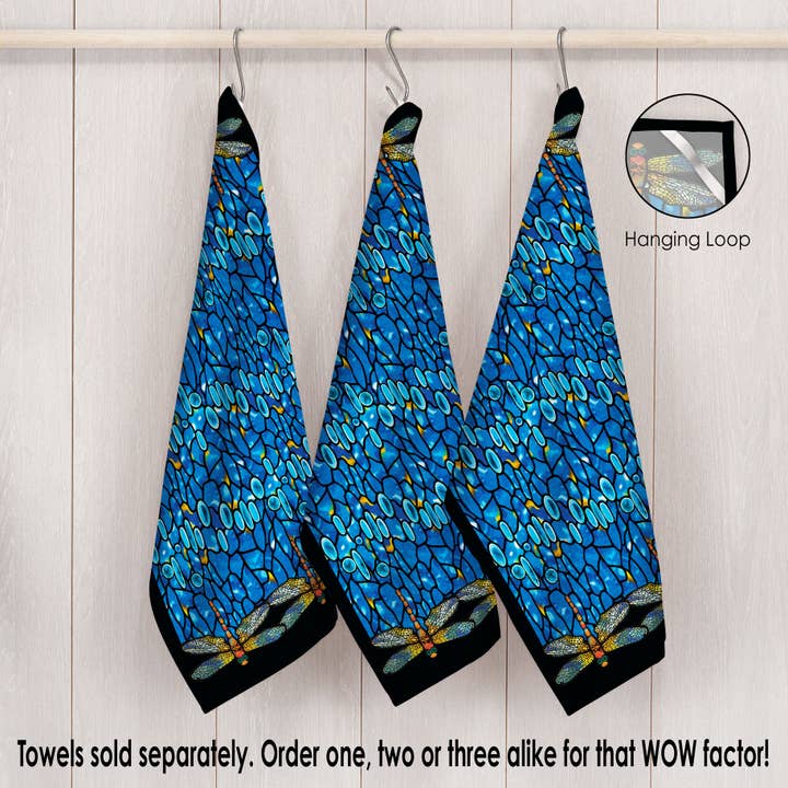 RainCaper - Wholesale Tea Towel - Tiffany "Dragonfly" Kitchen Tea Towel