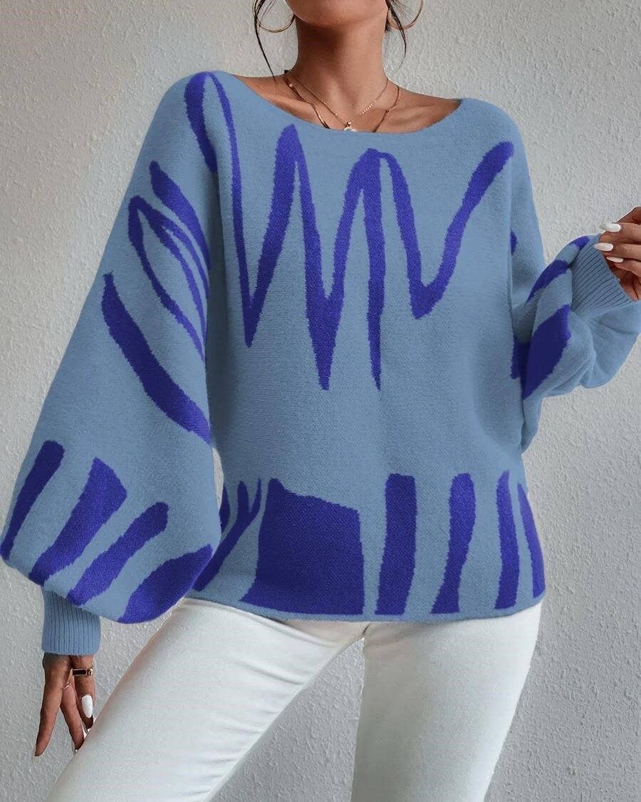 HIDDENBRAND - Wholesale Knit Sweater - Women's - Balloon Sleeve Design Sweater2