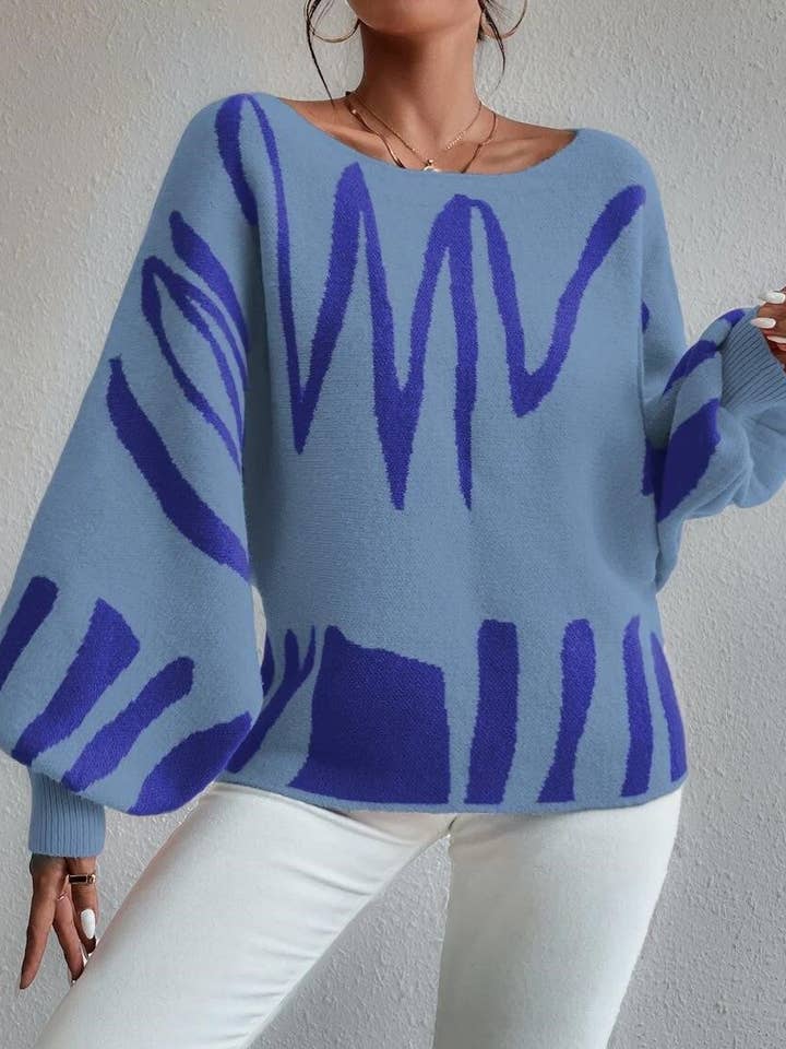 HIDDENBRAND - Wholesale Knit Sweater - Women's - Balloon Sleeve Design Sweater2