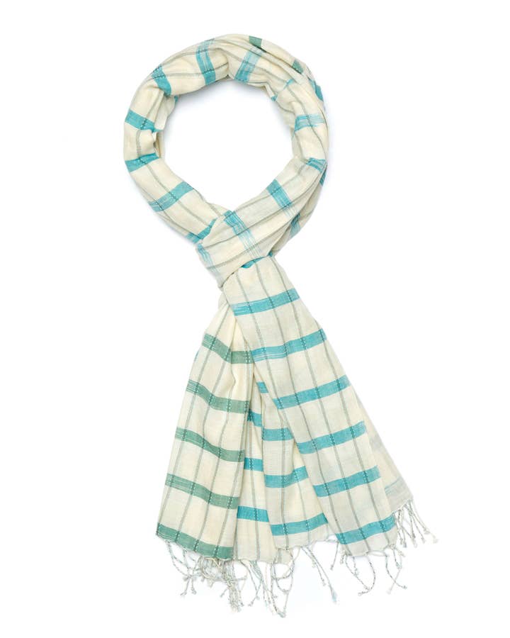 Indigo Handloom - Wholesale Scarf - Women's - Ikat Connection - Green0