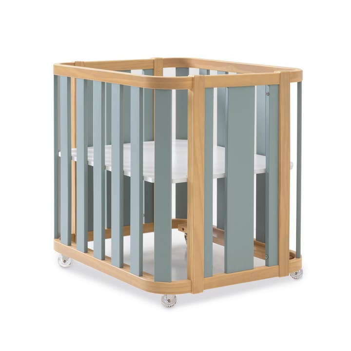 REMOVED BRAND - Wholesale Bed - Kids & Baby - Mini crib-bed-desk (4in1) wood/green · Crea Plus Tre C351-M50575