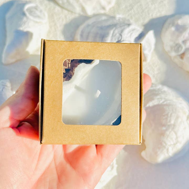 Martini Candle Co. - Wholesale Novelty Candle - Scented Novelty Oyster Shell Candle Handmade Beeswax Soy 4