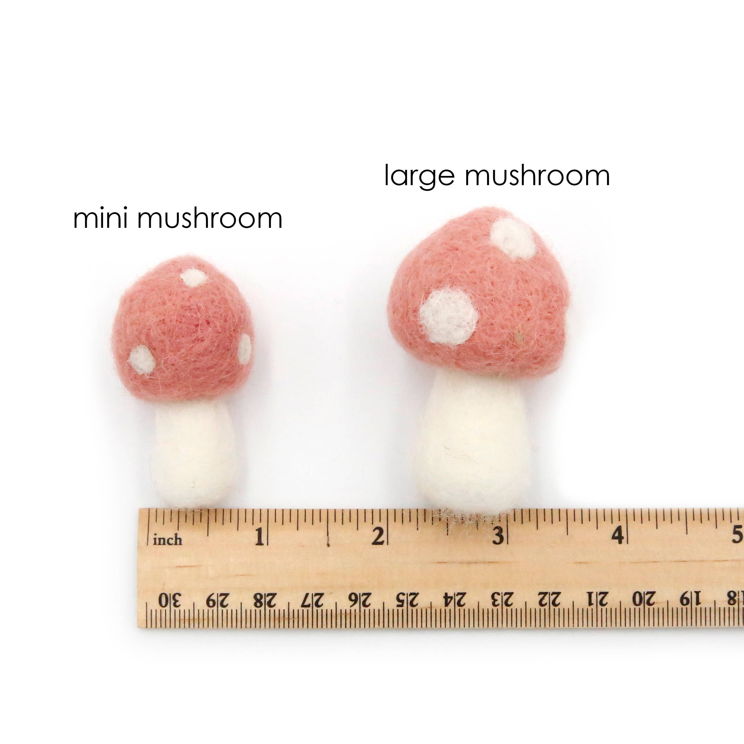 The Felt Pod - Wholesale Decorative Tabletop Object - Felt Mushroom - Mini7
