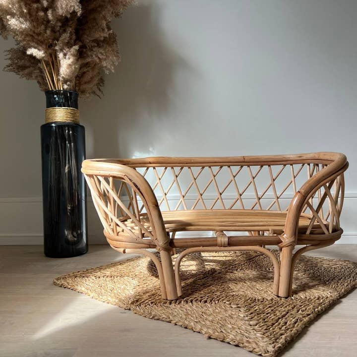 Flair Interiors - Wholesale Pet Bed - Cat/Dog - Handmade Rattan Pet Beds For Dogs and Cats.1