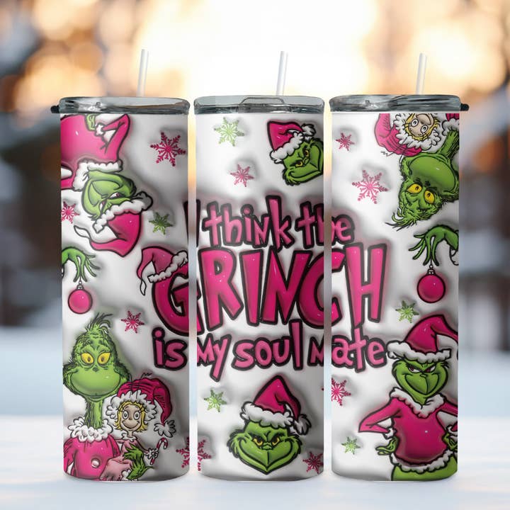 Green Man Is My Soulmate Tumbler for wholesale by Wicked Flower Creations