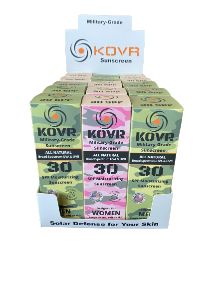 Kovr Sunscreen - Wholesale Sunscreen - KOVR All Natural Military-Grade Sunscreen Combo Pack1