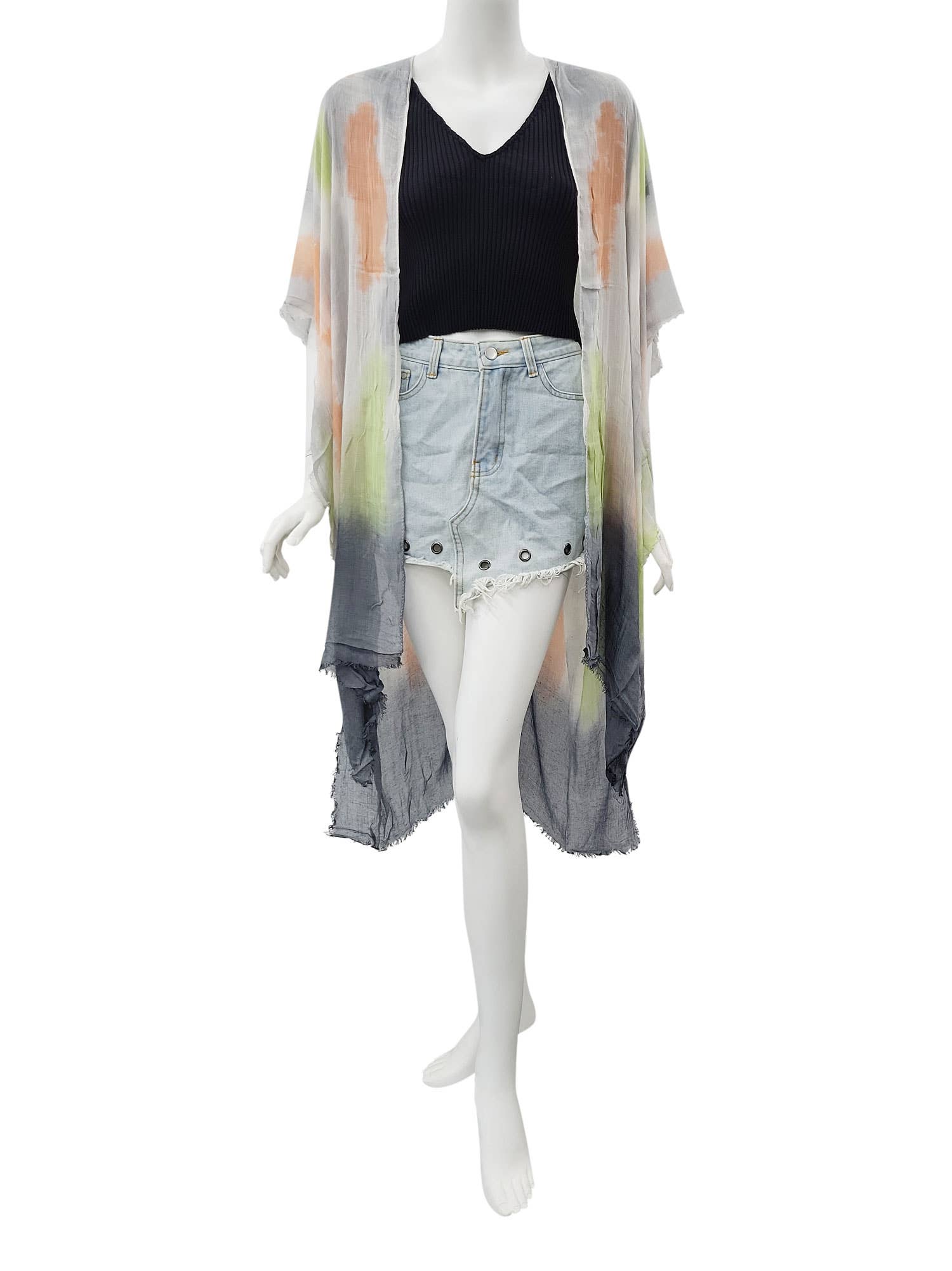Raj Trading & Imports (USA) Inc. - Wholesale Kimono - Women's - Taya Airy Tie Dye Kimono2