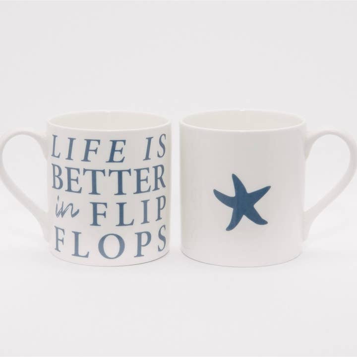 SeaKisses – wholesale Coffee mug – Life is Better in Flip Flops Mug3