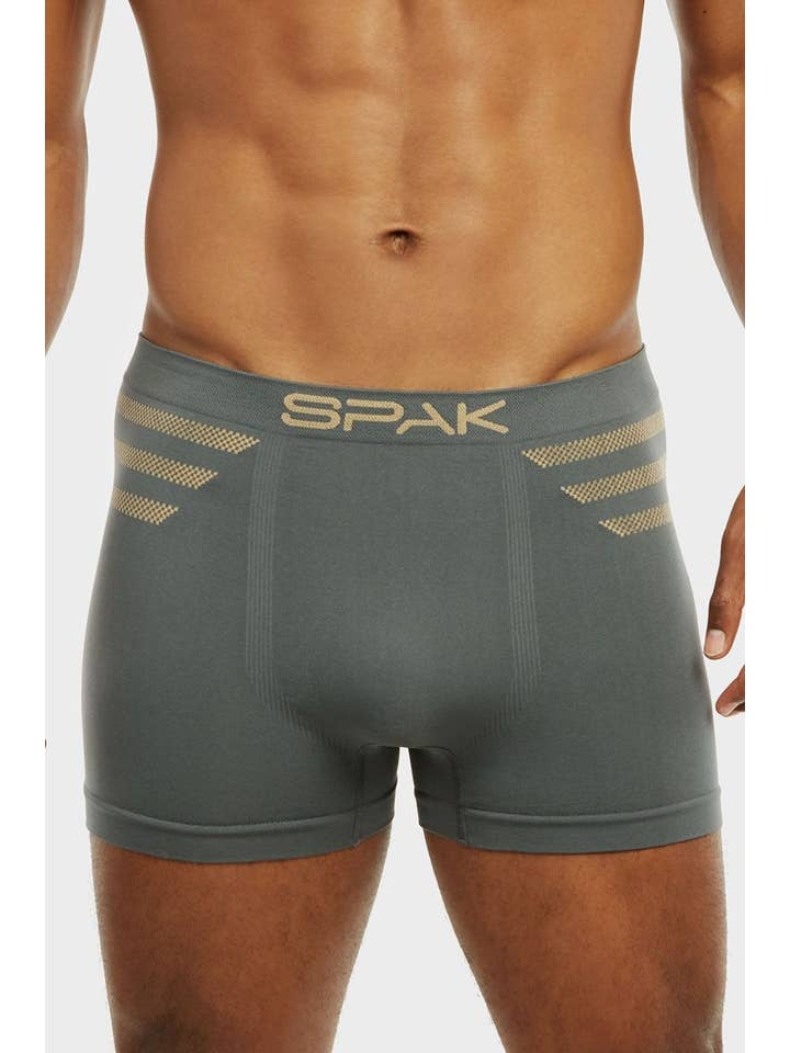 Lingerie Mart - Wholesale Underwear - Men's - Spak Men’s Seamless Boxer Briefs MSP0191