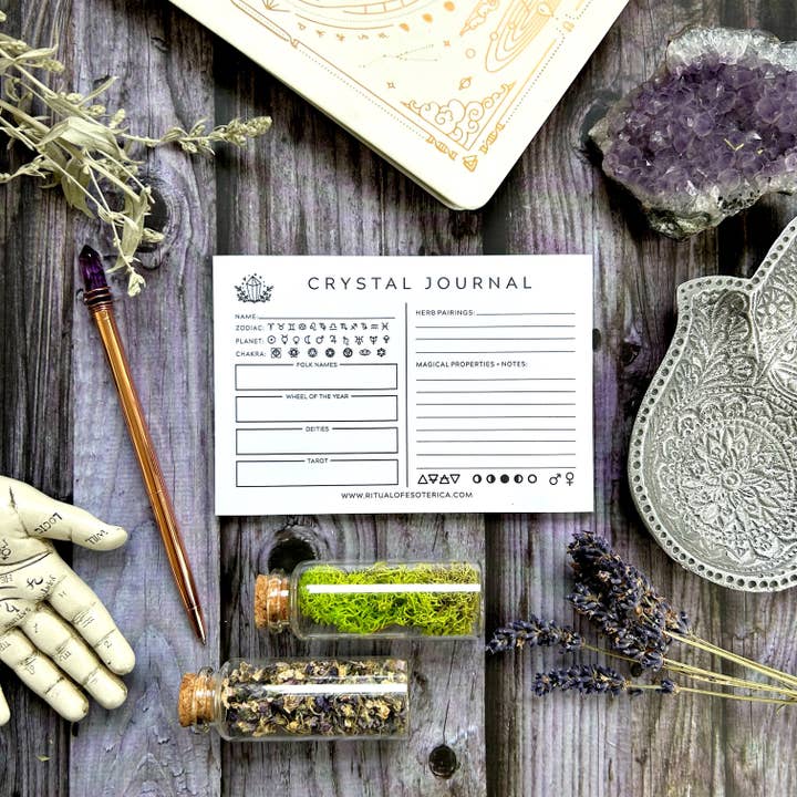 Ritual of Esoterica - Wholesale Journal/Diary - Crystal Journal Sticky Notepad1