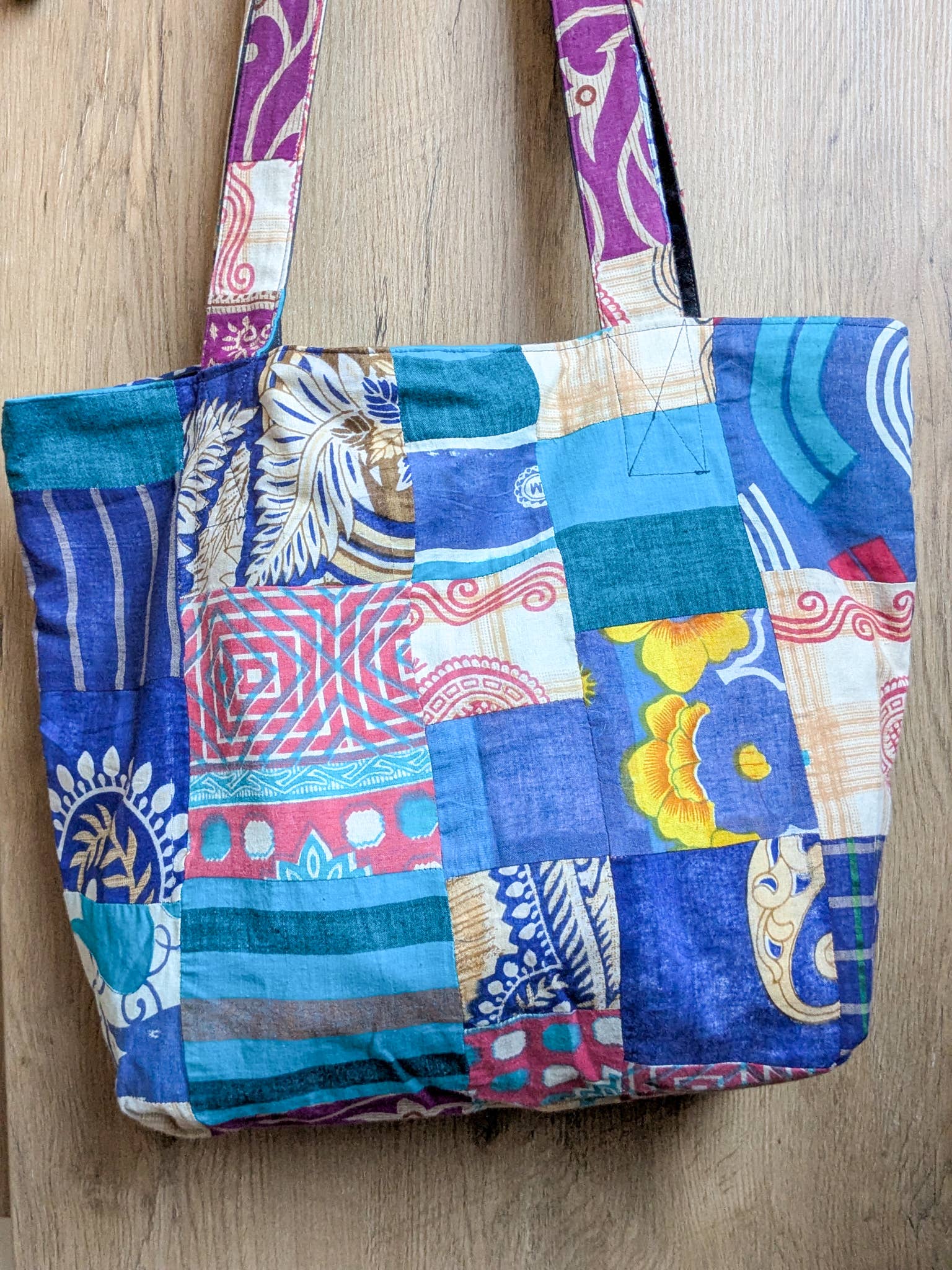 Shakti.ism - Wholesale Tote Bag - Women's - Colourful Sari Patchwork Tote Bag, Fair Trade Market Shopper1