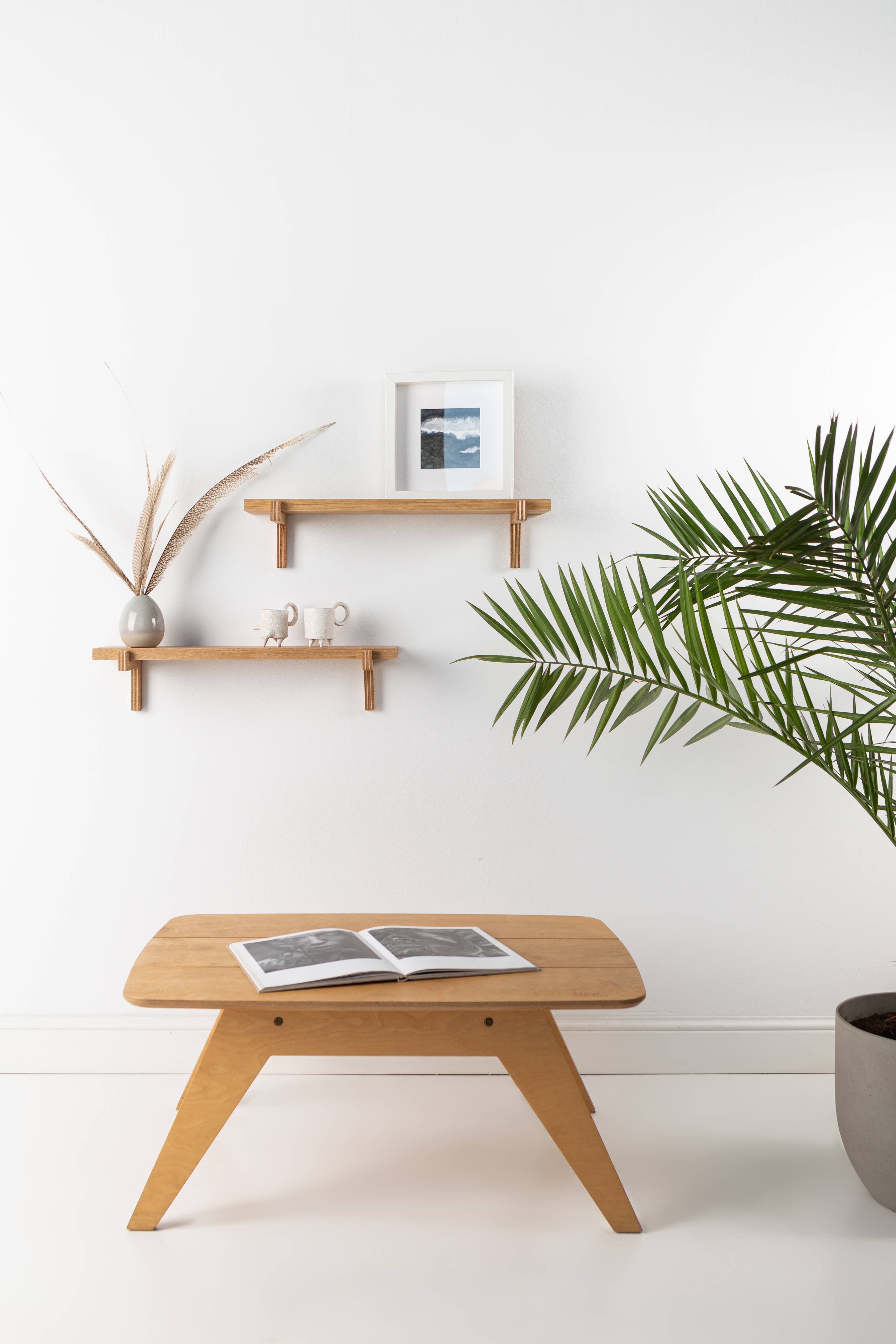 ValiaiDesign - Vendita all'ingrosso Mensole da parete - Mensole sospese in legno di rovere rustico4