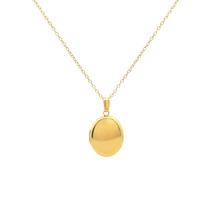Collier médaillon ovale pour la vente par Le Serey