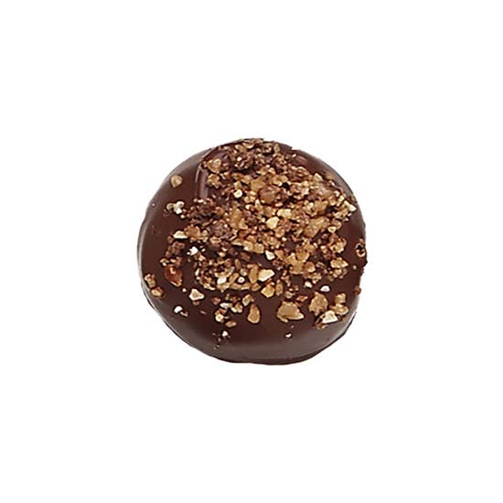Spokandy Chocolatier - Wholesale Chocolate Covered Sweets - 1.5oz BULK Toffee Crunch Truffle, Milk Chocolate