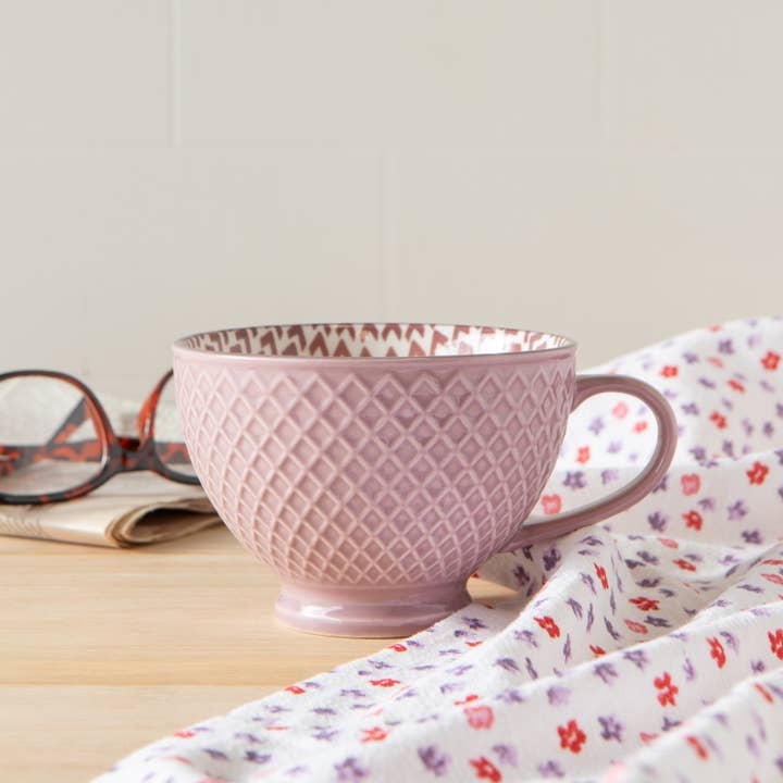 Now Designs by Danica - Wholesale Coffee Mug - Mauve Latte Mug1