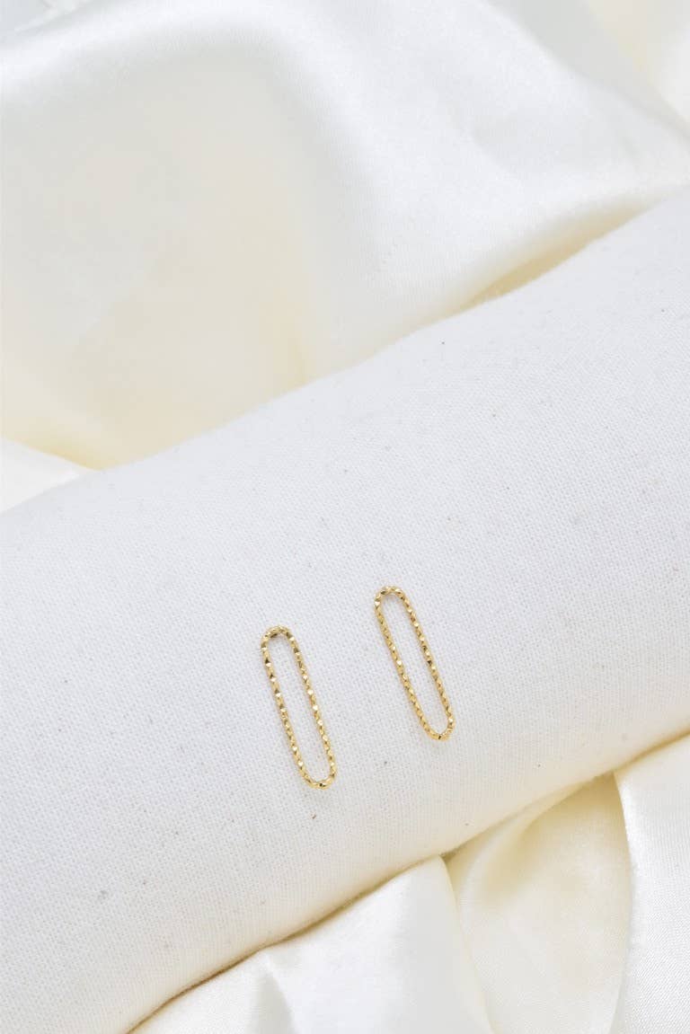 Kapyco - Vendita all'ingrosso Orecchini a cerchio - Orecchini in acciaio inox effetto martellato -BO1003701