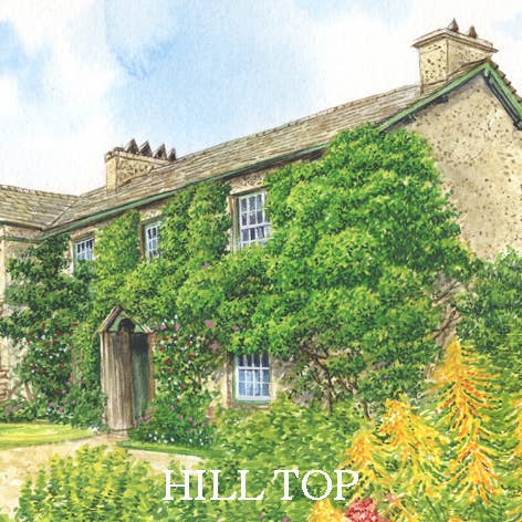 Lake District. Acrylic Fridge magnet, Hill Top, Sawrey. for wholesale by Robinson Collection