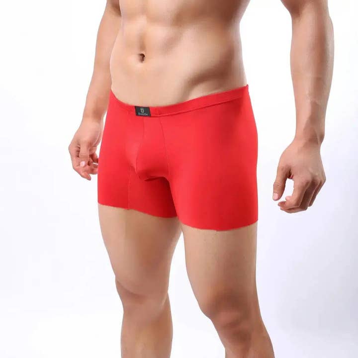 DomiGe – wholesale Underwear – Men's – Men's Mid-Waist Boxer Briefs with Laser-Cut Leg Openings and Full Coverage Back Male Underwear11