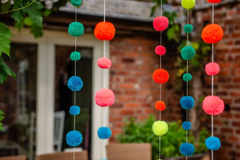 PomPom Galore – wholesale Bunting/garland – Bright Neon Pom Pom Garland7