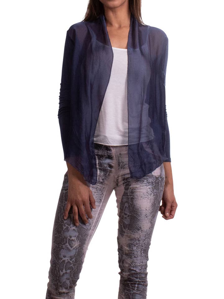 Gigi Moda - Wholesale Cardigan - Women's - Silk Front Cardigan24