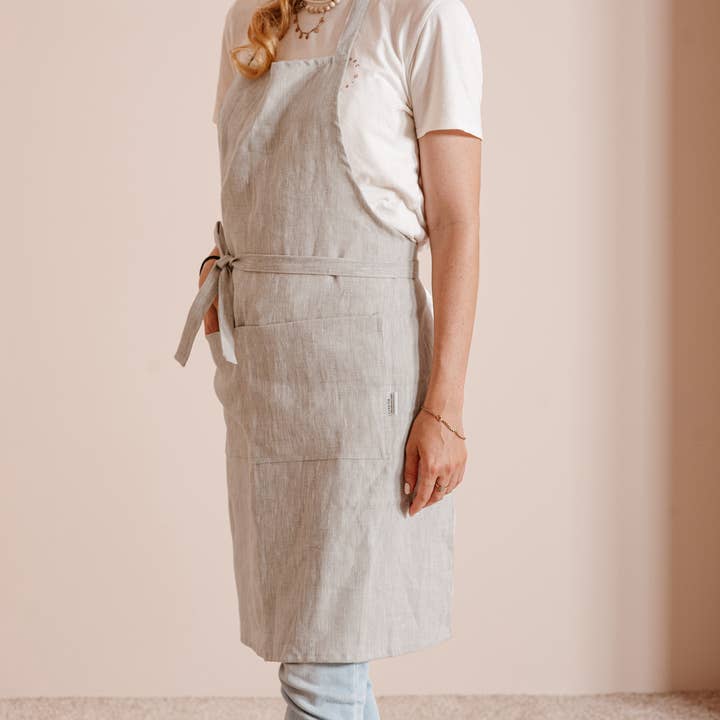 LinenQ – Engroshandel Forklæde – Linnedforklæde med lommer i forskellige farver13