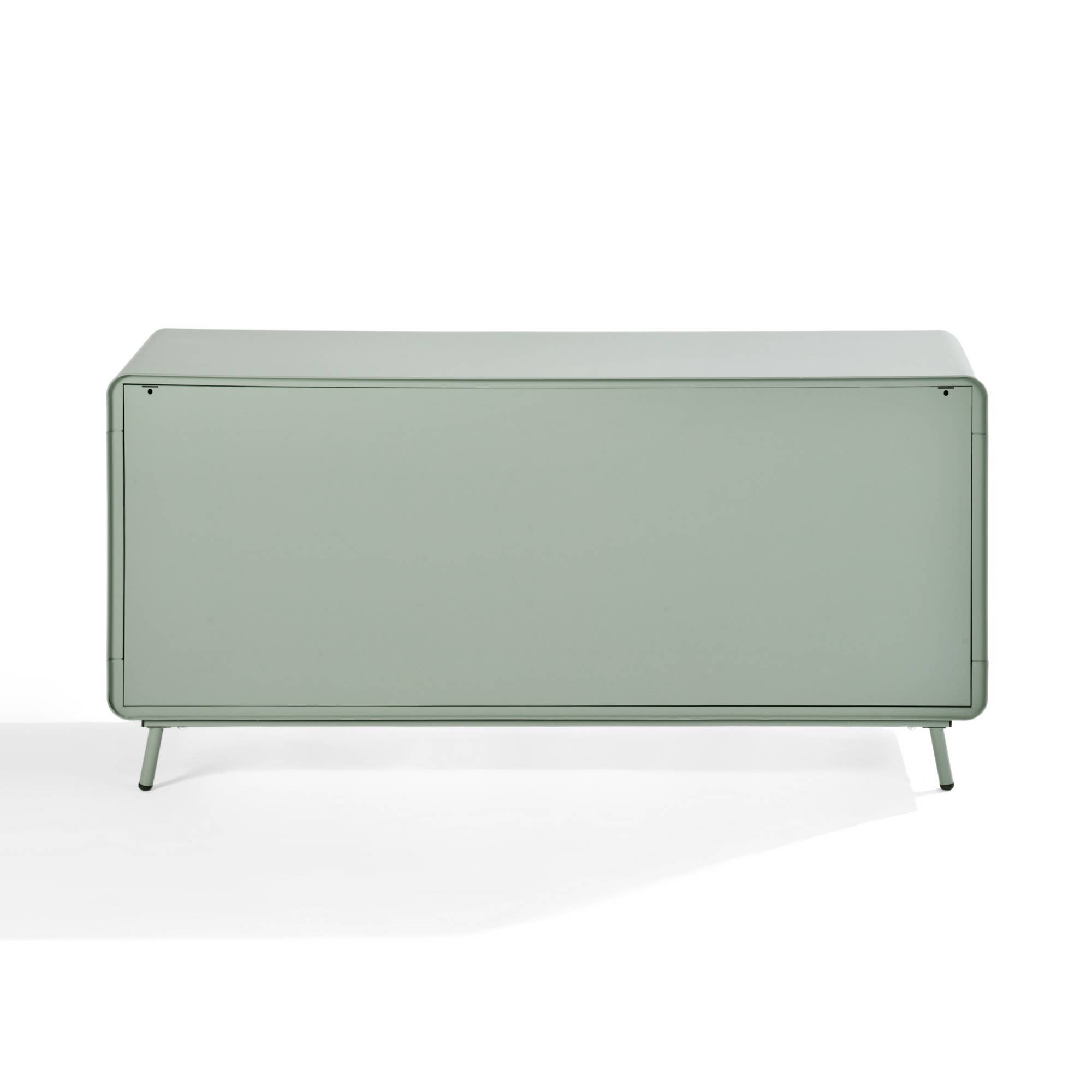39F Inc. - Wholesale Console Table - Industrial TV Stand - Grey Green/Green/White15