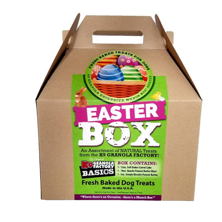 K9 Granola Factory - Wholesale Pet Treats - Dog - Munch Box, Easter Box For Dogs