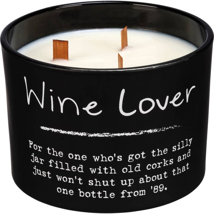 Primitives by Kathy - Wholesale Jar/Filled Candle - Wine Lover Poetry Candle