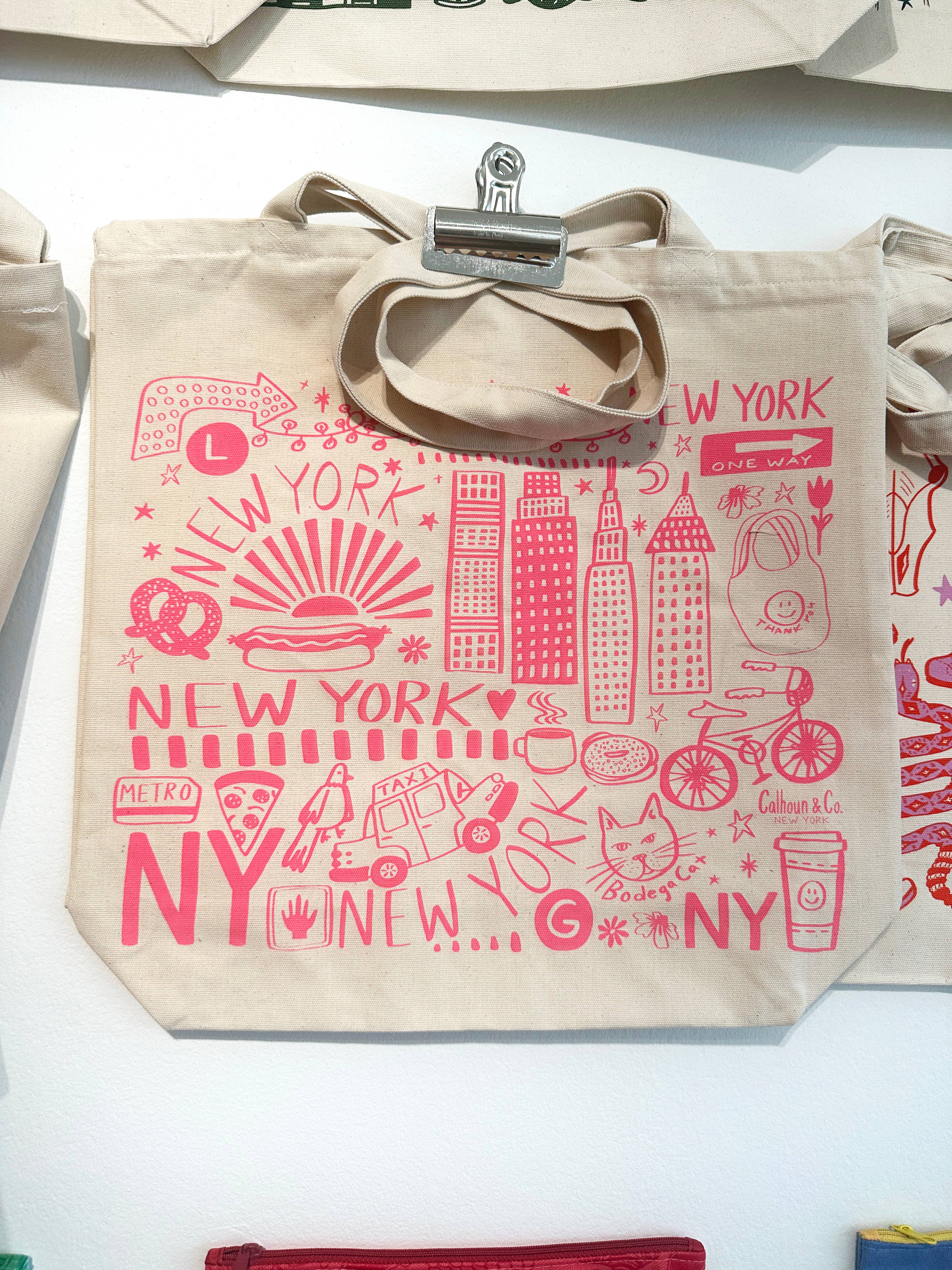 Calhoun & Co. - Wholesale Tote Bag - Unisex - New York City Canvas Tote Bag with Zipper Closure6