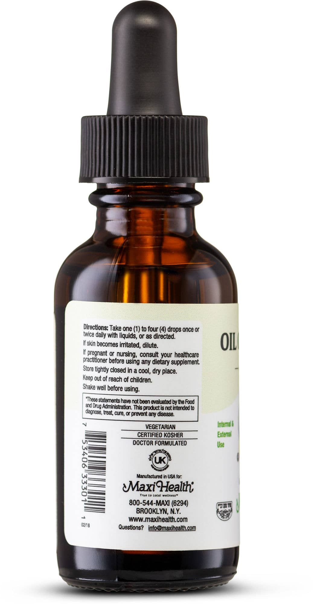 Maxi Health - Wholesale Oral Supplement/Vitamin - Oil Of Oregano1