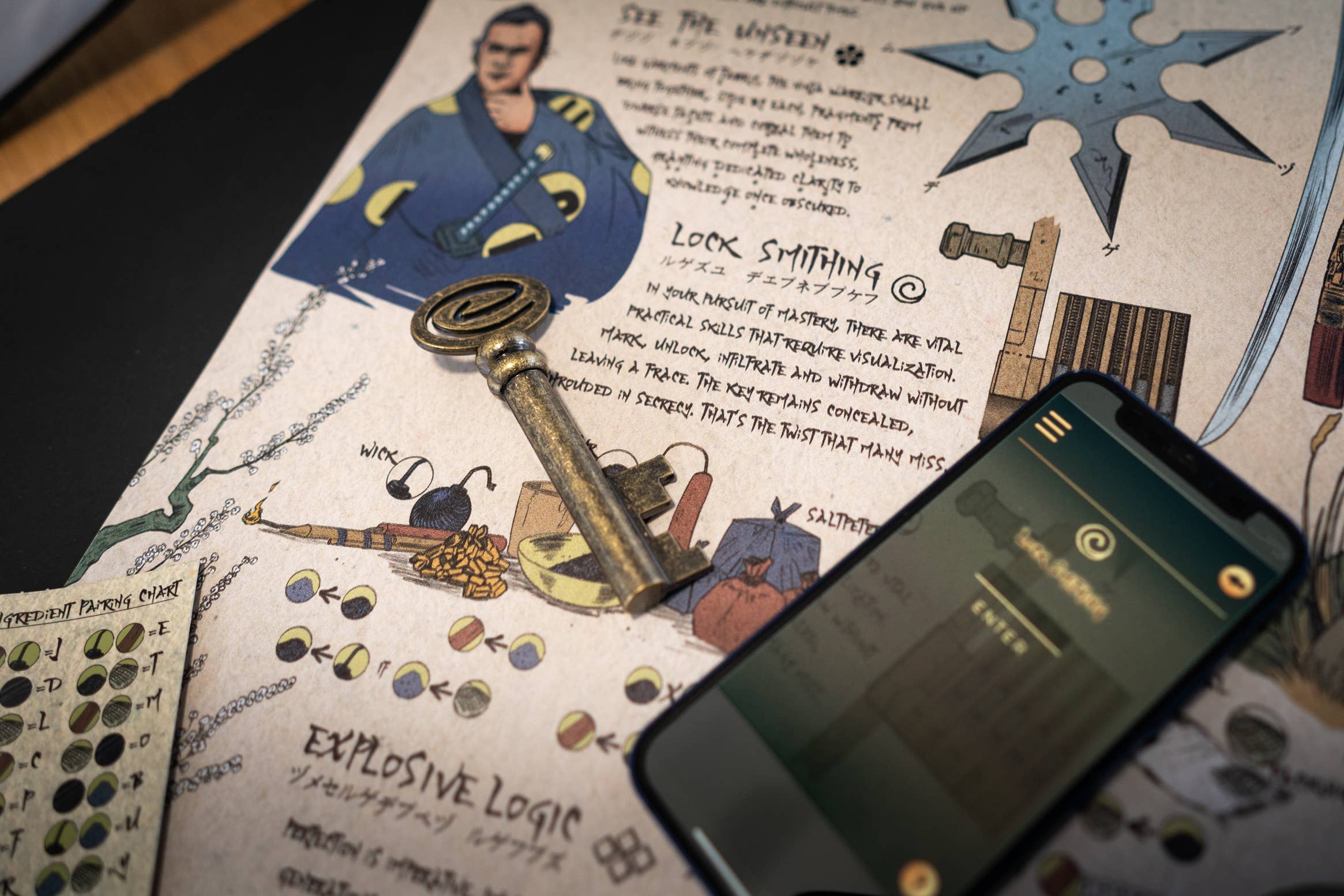 Escape Mail - Wholesale Board Game - Shinobi: The Ninja Scroll - Immersive Puzzle Adventure Game1