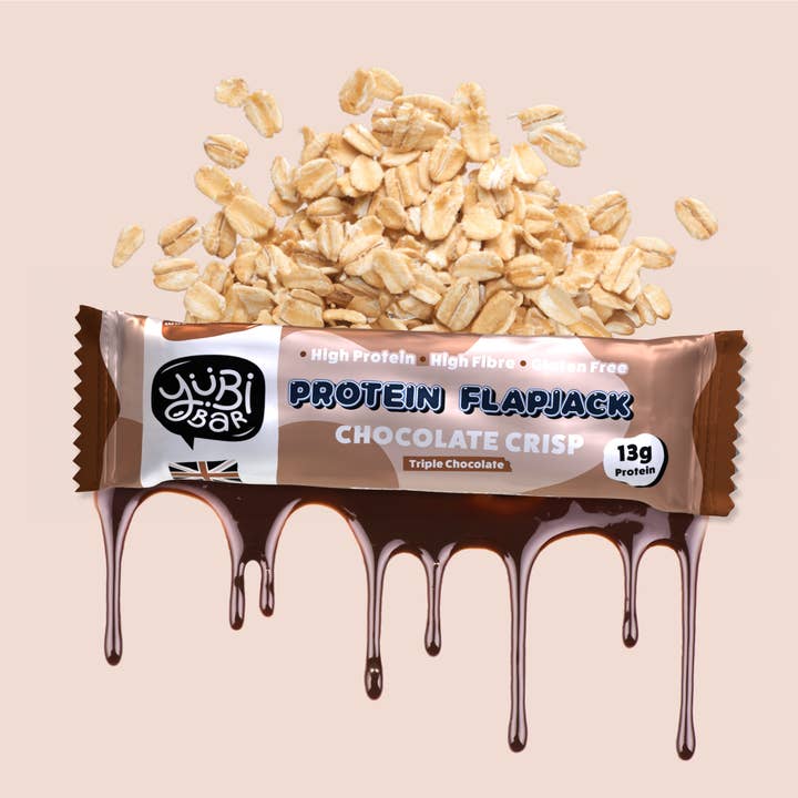 YuBi Bar - Wholesale Snack Bar - YuBi Bar Chocolate Crisp Protein Flapjack 50g x 12