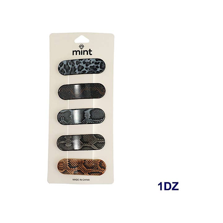 Atlas Fashion - Wholesale Hair Clip - Kids - Animal Print Hair Clip Set1