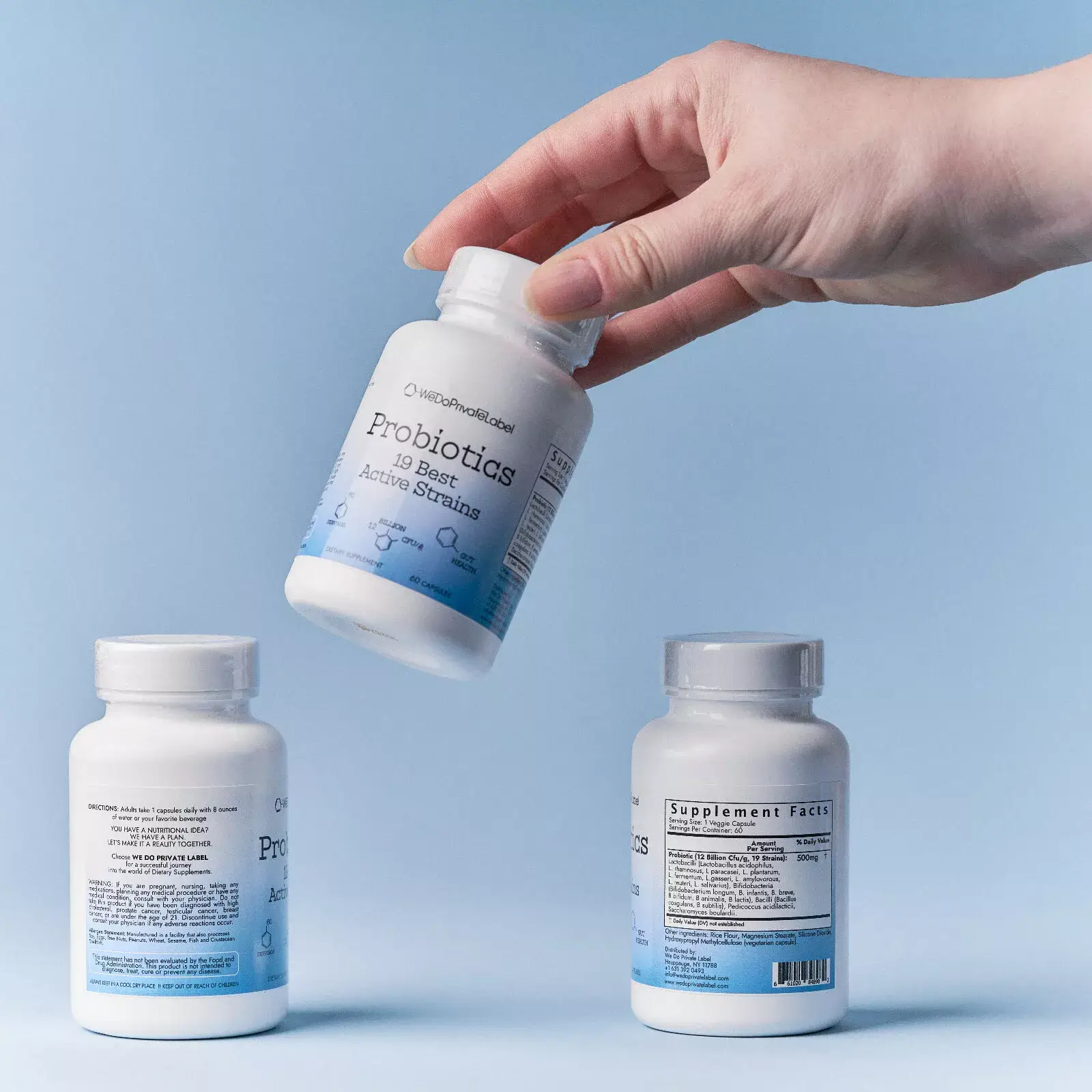 We Do Private Label – Großhandel Nahrungsergänzungsmittel/Vitamin zum Einnehmen – Probiotika-Kapseln [ohne Etikett]5