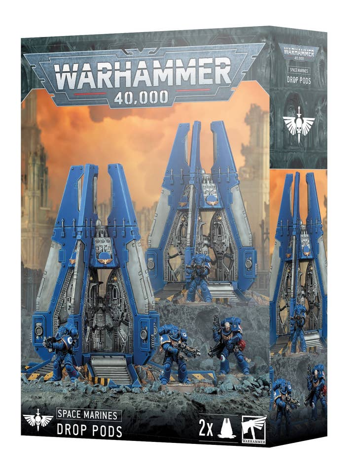 Space Marines: Drop Pods for wholesale by Loaded Dice