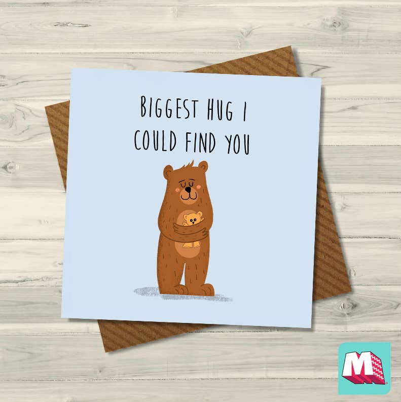 Maktus - Wholesale Love Card - Biggest Hug I could find you