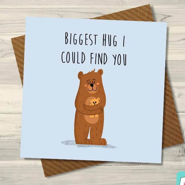 Maktus - Wholesale Love Card - Biggest Hug I could find you0