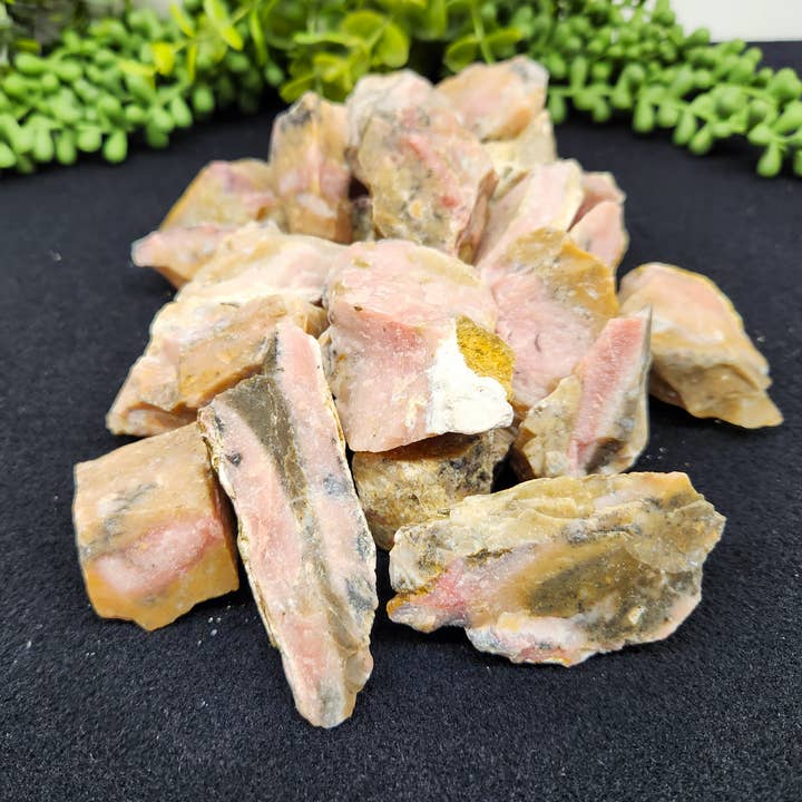 Pink Opal Rough Semi-Precious Gemstone(Approx. 0.5-3 inches) for wholesale by Meraki Gemstones