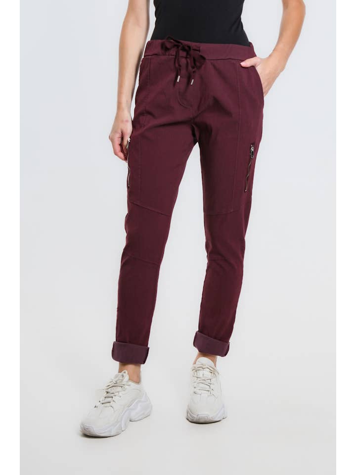 TINA Stephens Italy/Tees By Tina - Wholesale Pants - Women's - Danica Side Zipper Pant (PL155)25