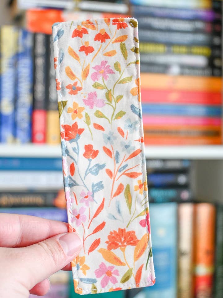 Bright Garden Fabric Bookmark for wholesale by Created By Kelci