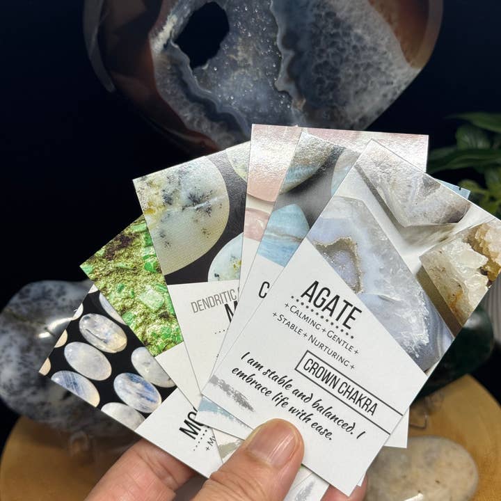 The 7 Directions - Wholesale Spiritual Stone/Crystal - 6 pc Mix gem hearts emerald druzy agate Moonstone F983