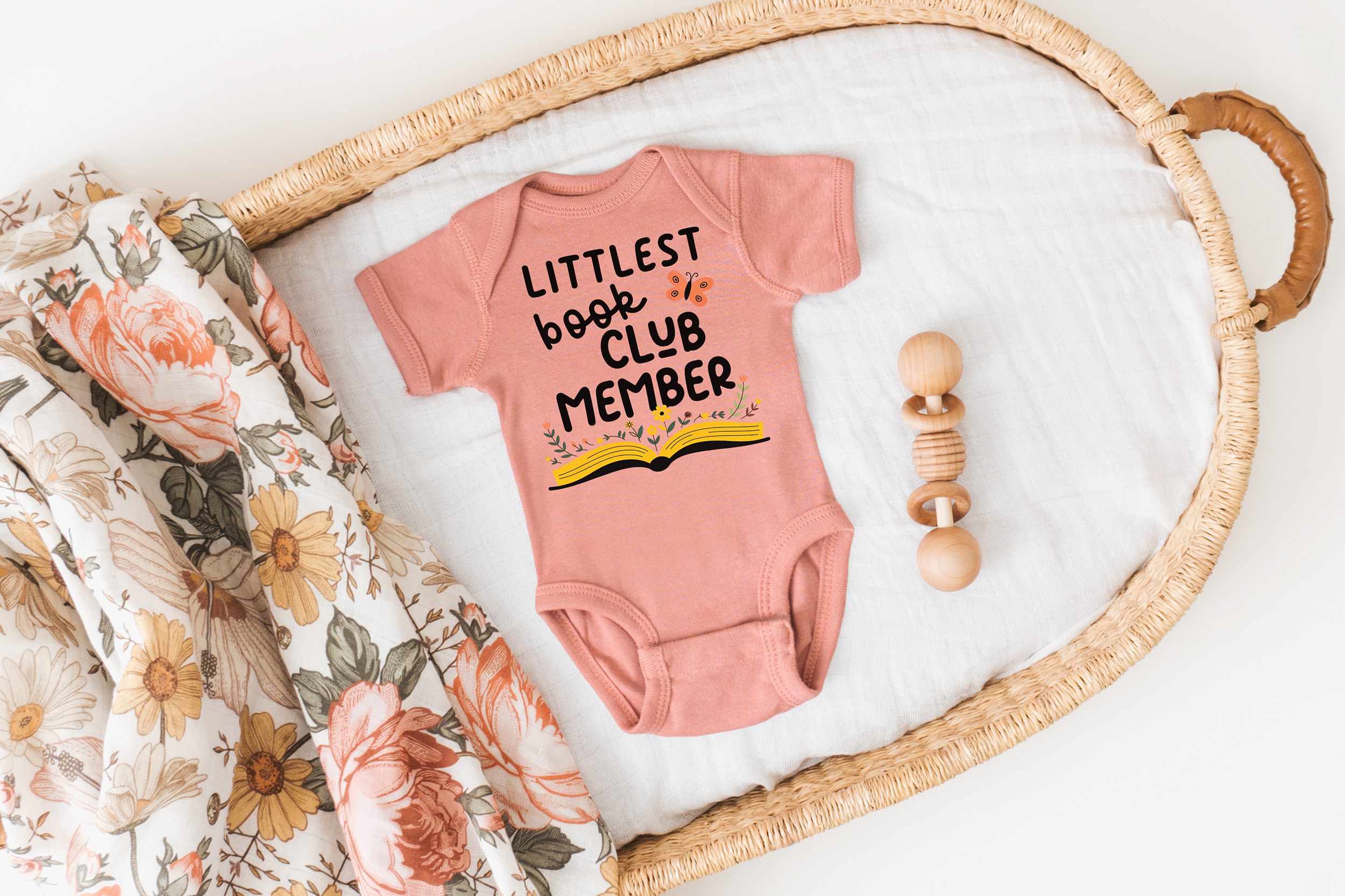 Keen Bee Studio - Wholesale Bodysuit (Non-Footed) - Baby - Littelest Book Club Member Nerdy Baby Onesie©3