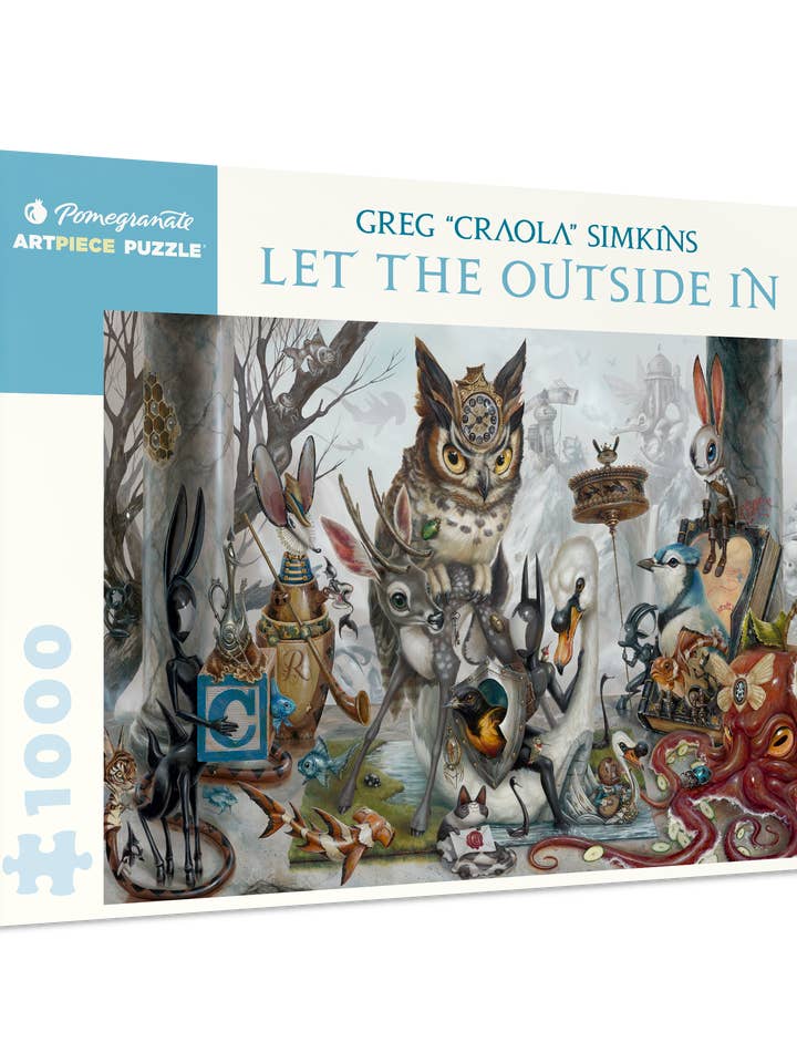 Puzzle de 1000 pièces de Greg « CRAOLA » Simkins : Laissez l'extérieur sortir pour la vente par Pomegranate