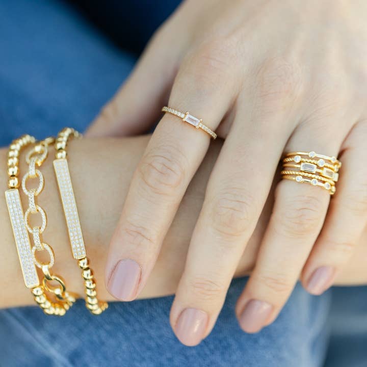 Splendid Iris - Wholesale Multi-Stone Ring - Layered Statement Ring