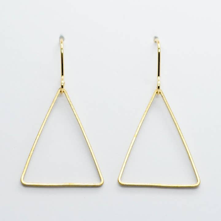 Simplicity Collection | Triangle Earrings for wholesale by Copper Bee