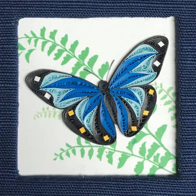 Blue Butterfly Sticky Note for wholesale by Poppin Cards and Gifts