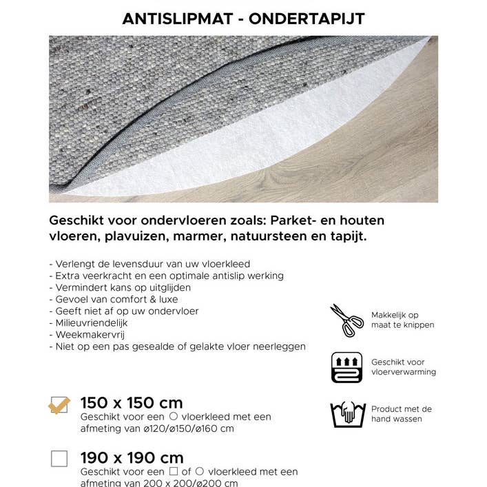 Home67 - Wholesale Floor Mat - Non-slip carpet 150 x 150 cm1