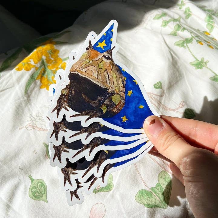 Adesivo rana Wizard per la vendita all'ingrosso da parte di Hollandaize Art